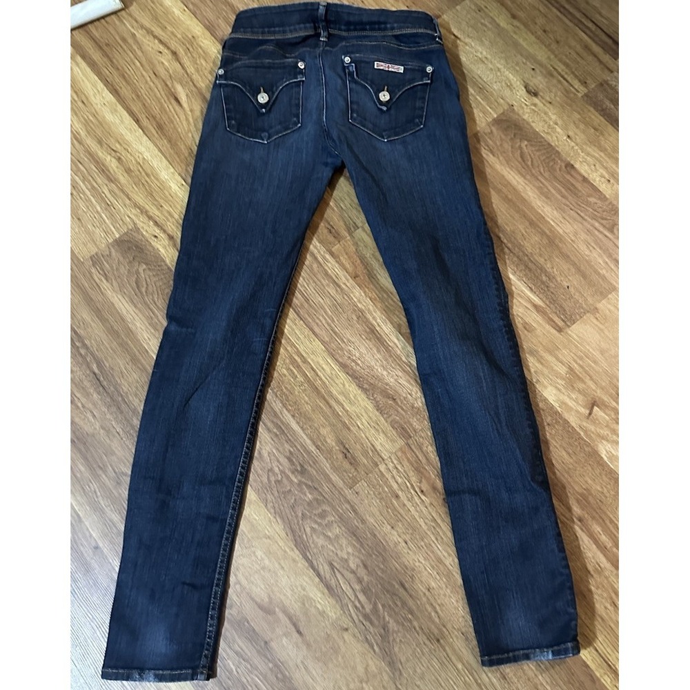 Hudson Collin Mid Rise Skinnyโ Size 27 Flap Pocket Dark Wash